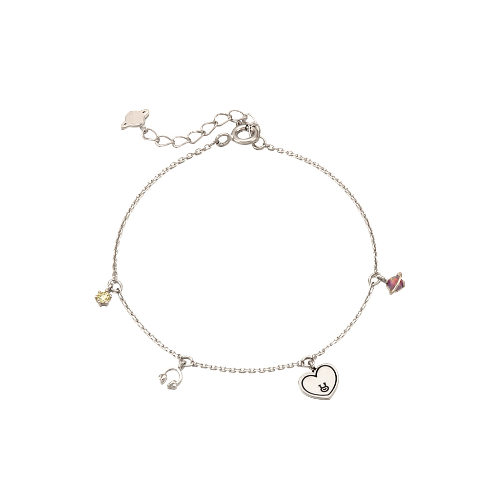 BT21 x OST - Tata Silver Bracelet - OST - Bracelets - Harumio