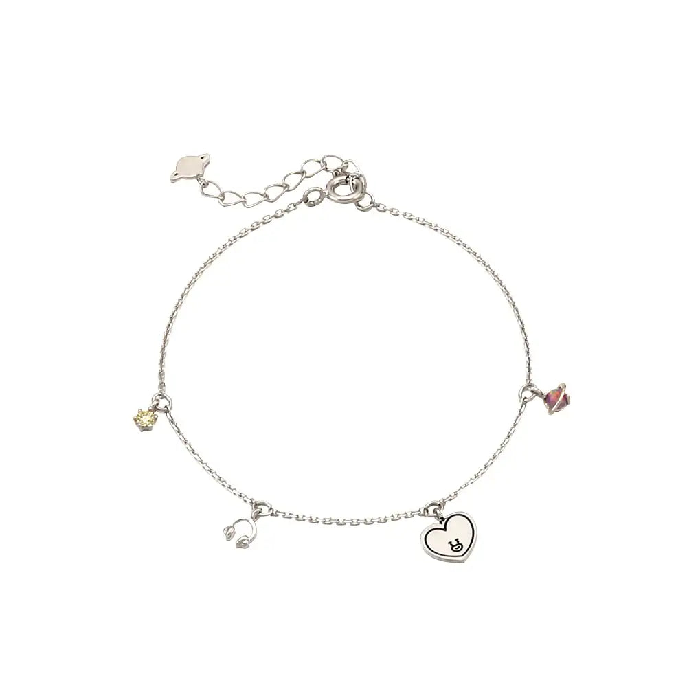 BT21 x OST - Tata Silver Bracelet - OST - Bracelets - Harumio