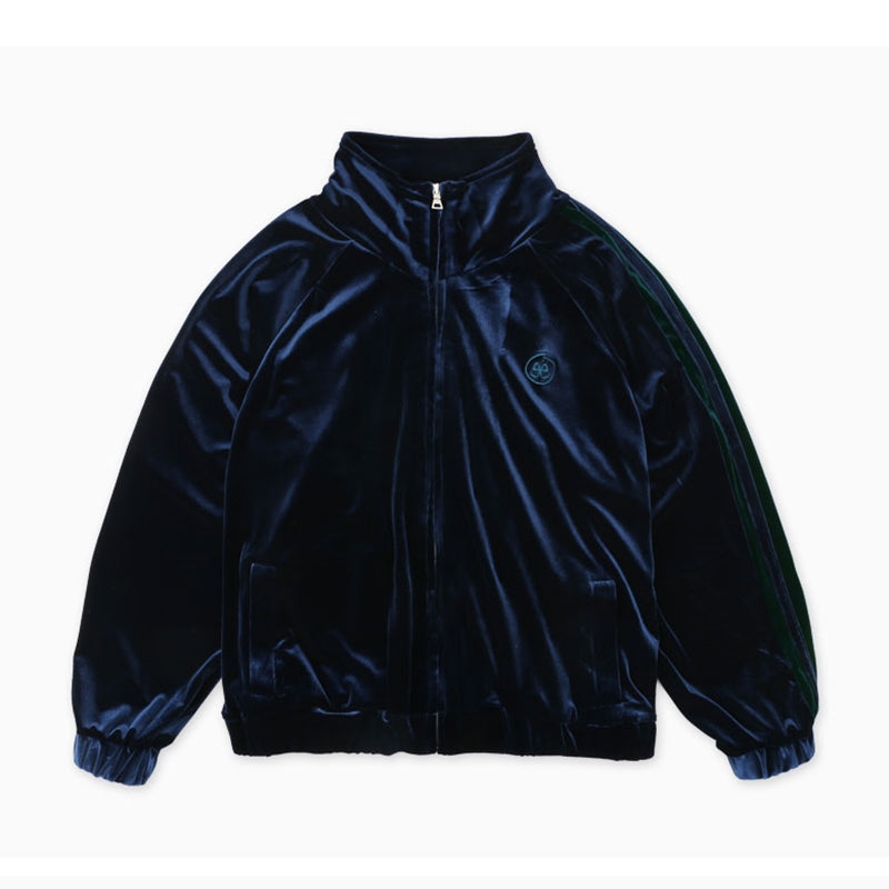 Ambler - Velvet Over Fit Track Zip Up Jacket