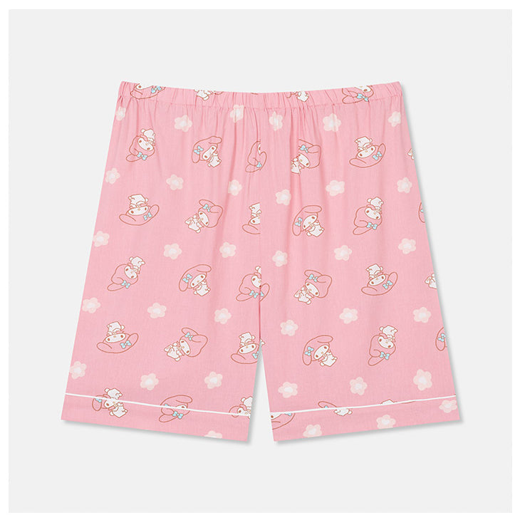 SPAO x Sanrio  - My Melody & Kurami Pajamas Set (Pink)