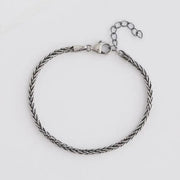 CLUE - Cutting Chain Couple Silver Bracelet - CLUE - Jewelry - Harumio