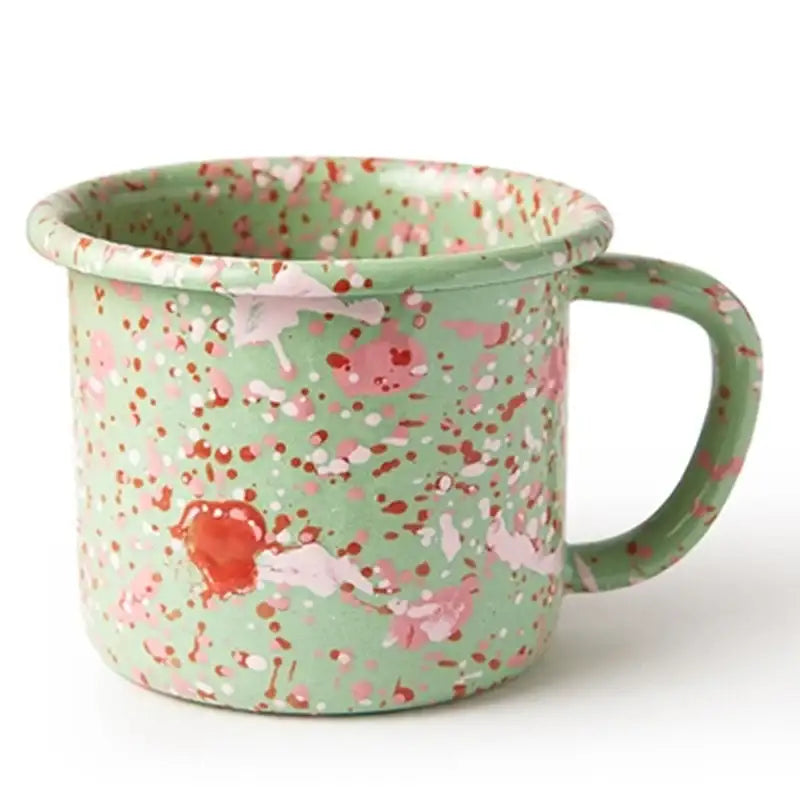 Like A Cafe - Bornn Enamel Island Breeze - Mug & Small Flat Plate - Like A Cafe - Home & Living - Harumio