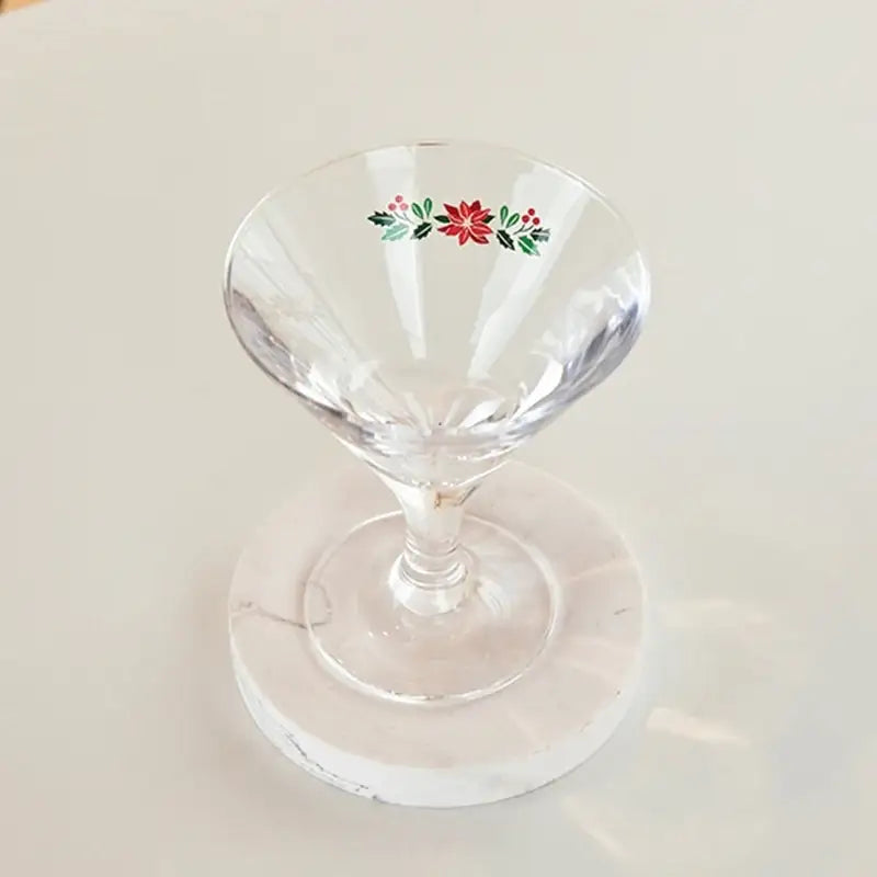 Korean Winter Flower - Acrylic Mini Martini Glass - Modern House - Home & Living - Harumio