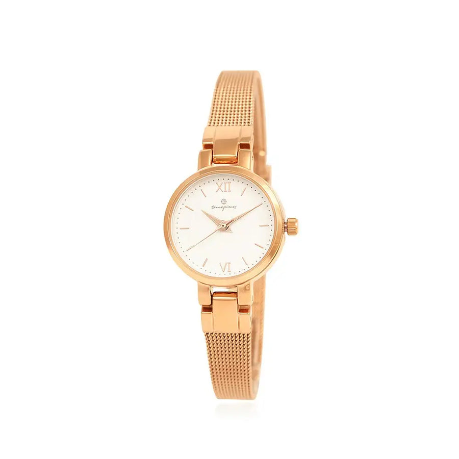OST - Dream & Luck Cheer Minimalist Rose Gold Women's Mesh Watch - OST - Watch - Harumio