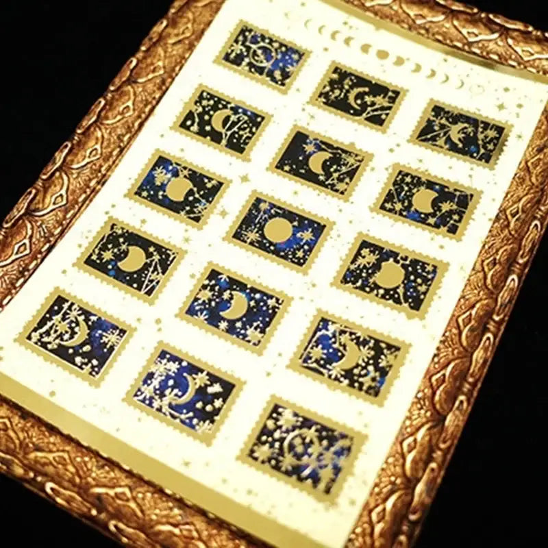 Libet - Moon Gold Foil Stamp Sticker - Libet - Stationary - Harumio