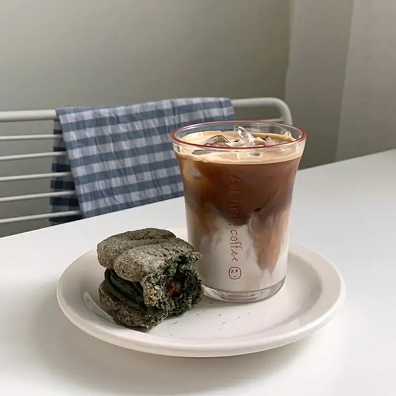 Like A Cafe - but first, coffee! Flat White Glass - Like A Cafe - Home & Living - Harumio