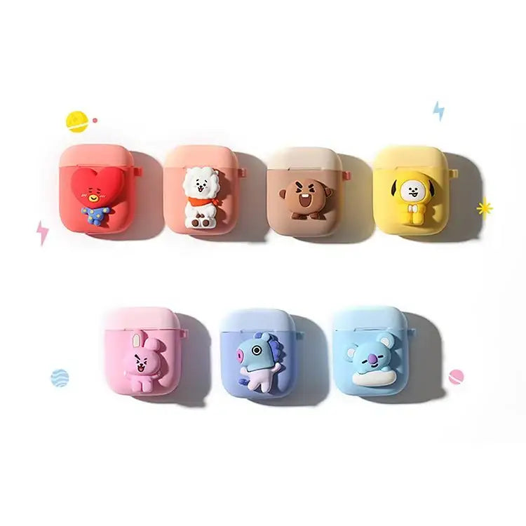 BT21 x Royche - Two-Tone AirPods Silicone Case - Type C - Royche - AirPod Case - Harumio