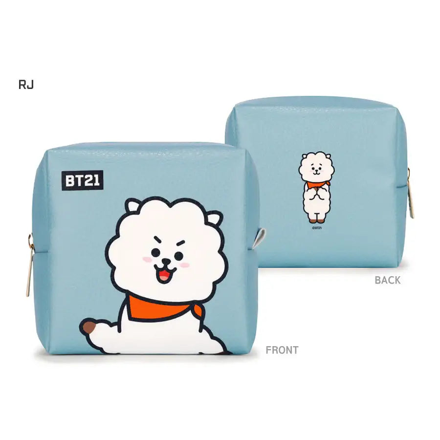 BT21 x Monopoly - PU Square Pouch - Medium - Monopoly - Accessories - Harumio