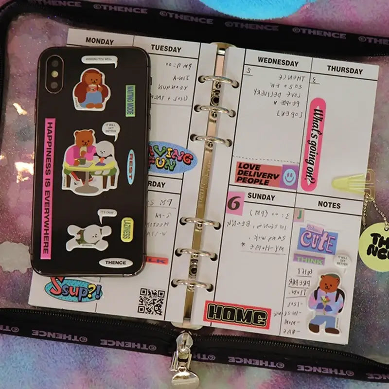 THENCE - PVC Foam Sticker Ver.1 Teddy Bear - THENCE - Accessories, Stationery - Harumio