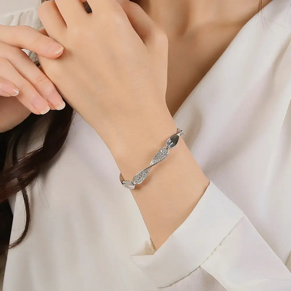 CLUE - Twist Silver Bracelet