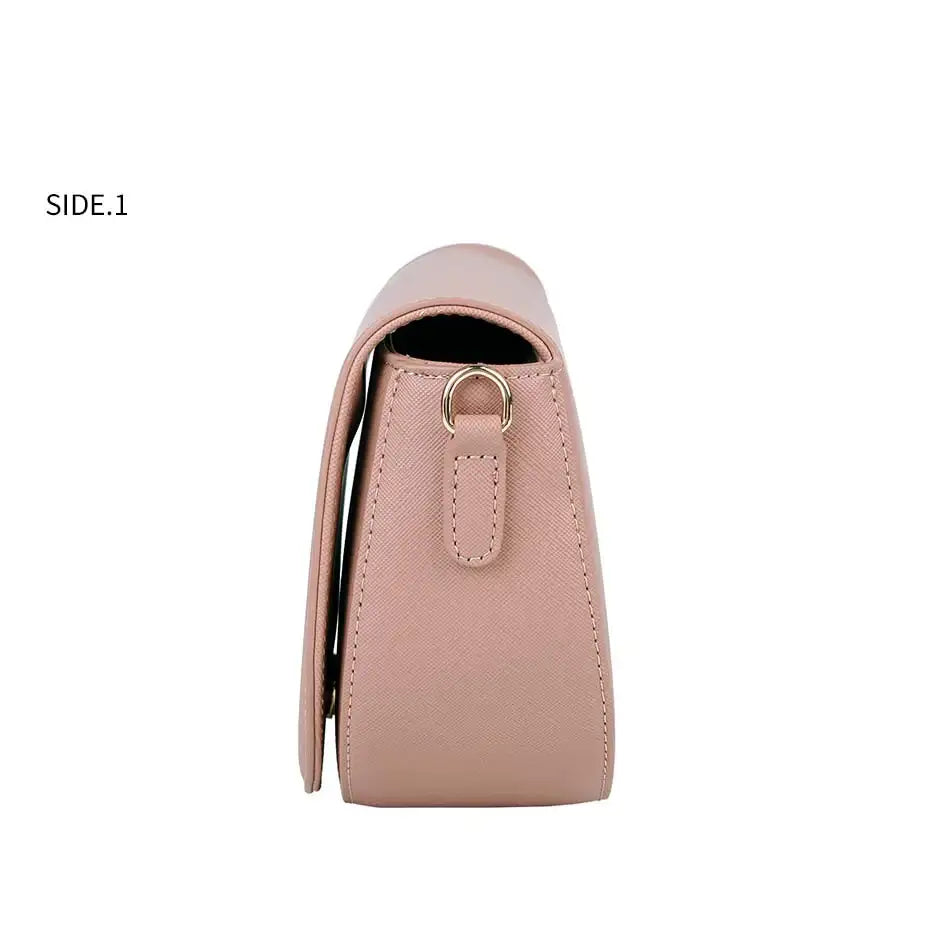 CLUE - Simple Round Brown Mini Bag - CLUE - Bag - Harumio