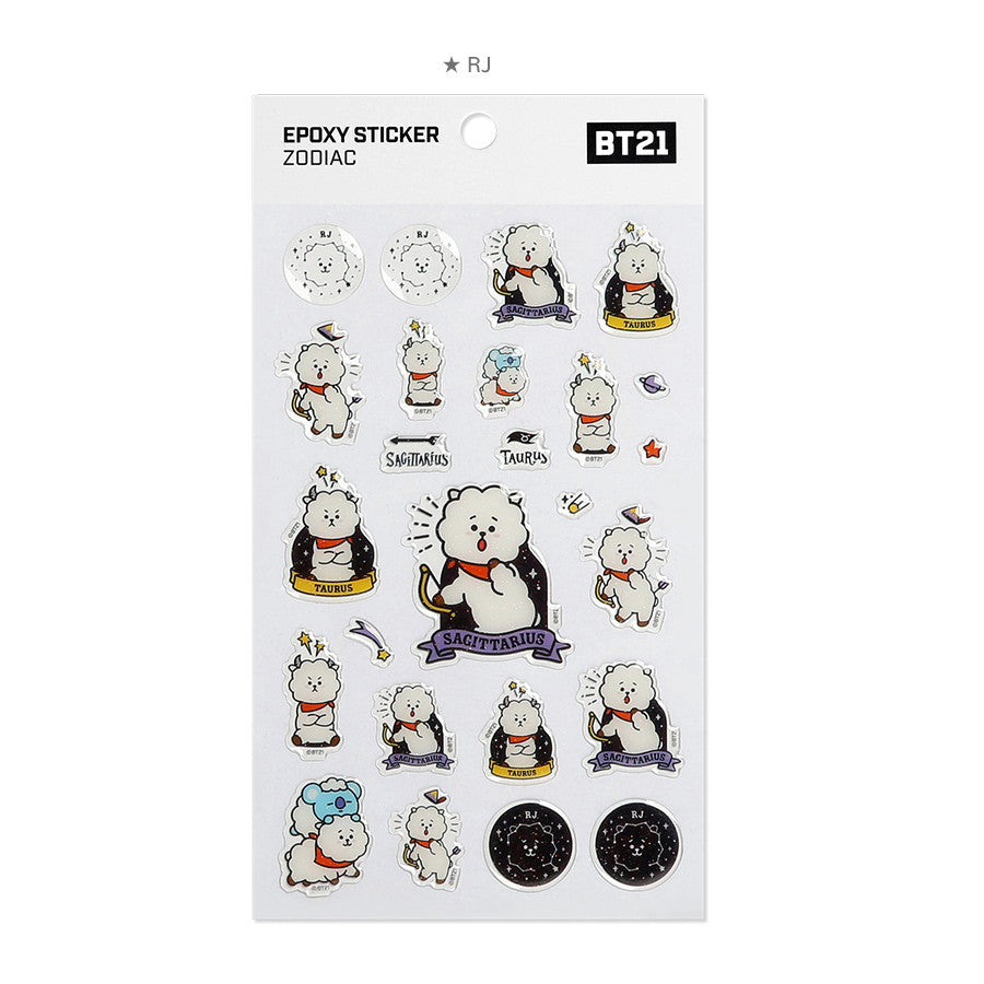 BT21 x Monopoly - Universtar Epoxy Sticker  - Zodiac