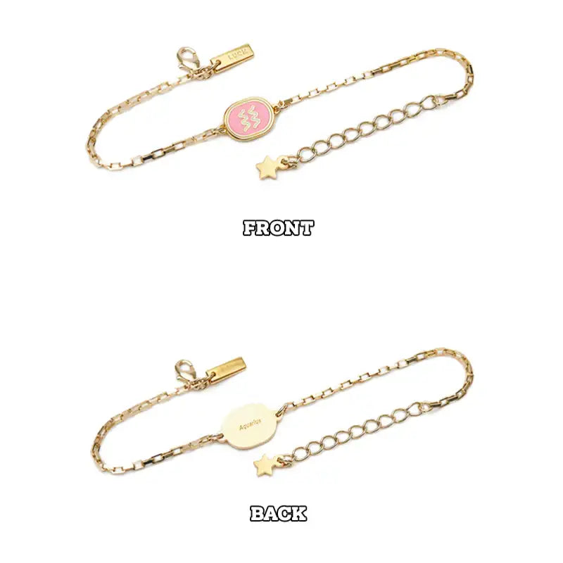ENHYPEN - BIRTHDAY - JUNGWON Wish Bracelet (Gold) - ENHYPEN - Bracelets - Harumio