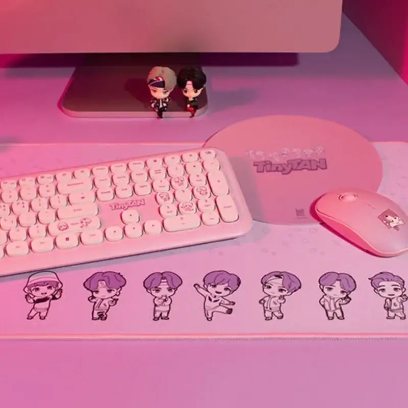 BTS - TinyTan x ROYCHE - Long Mouse Pad - BTS - Mouse Pads - Harumio
