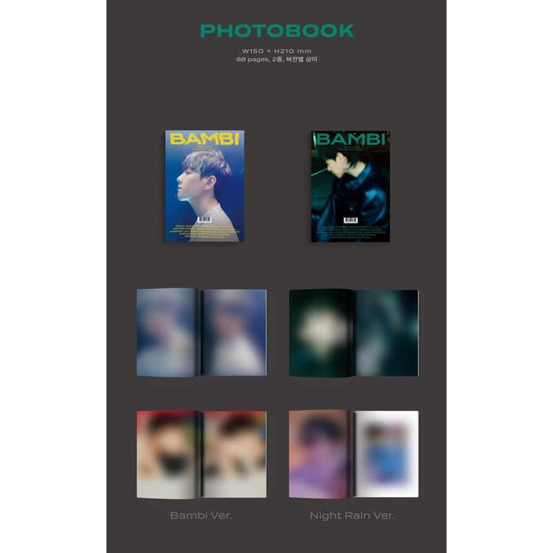 Baek Hyun - The 3rd Mini Album - Bambi Photo Book ver.