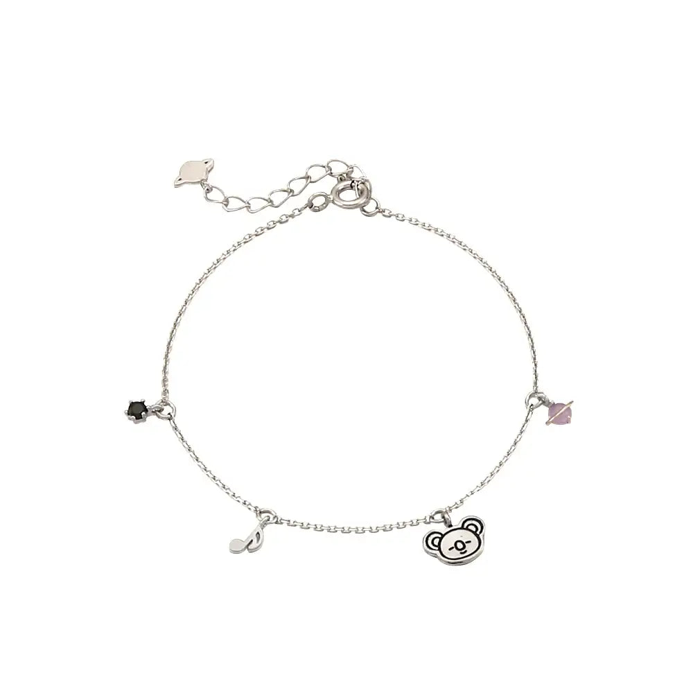 BT21 x OST - Koya Silver Bracelet - OST - Bracelets - Harumio