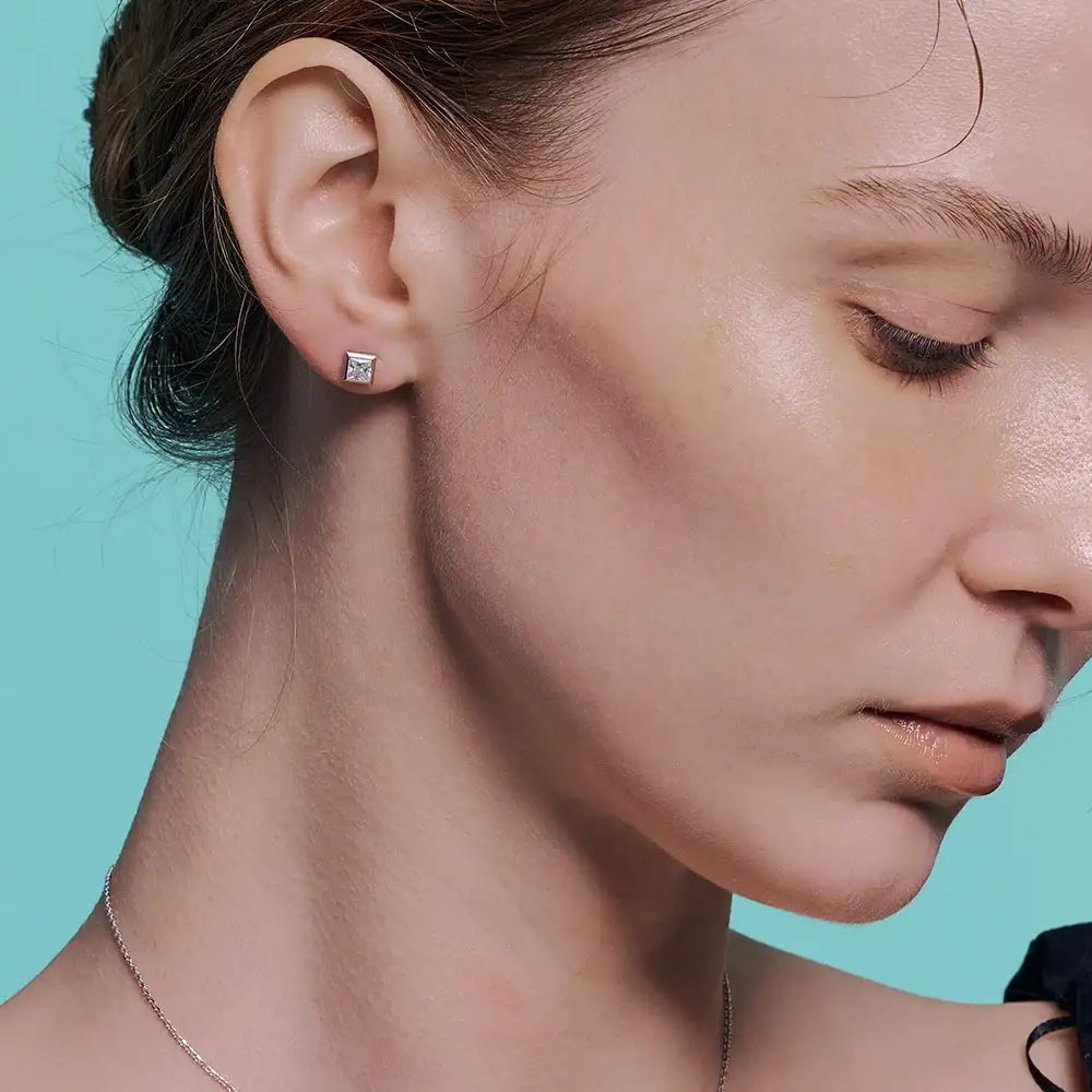 OST - Shine Basic Square Earrings - OST - Jewelry - Harumio