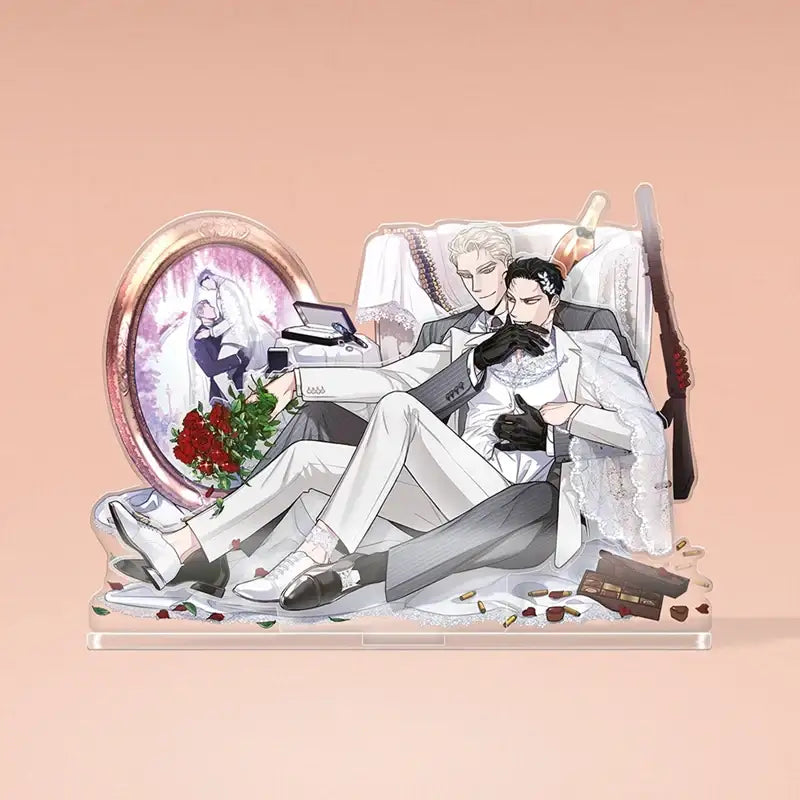 Roses And Champagne - Acrylic Stand - Lezhin - Acrylic Stand - Harumio
