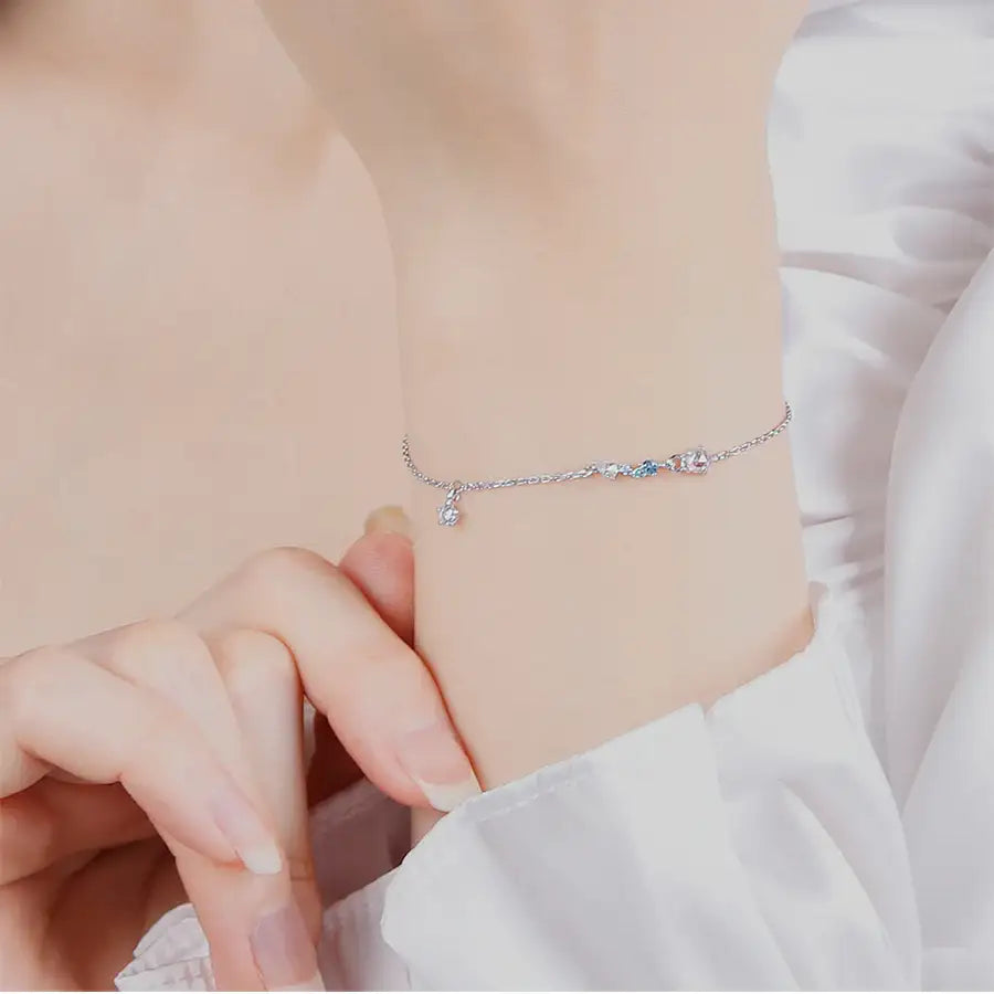 CLUE - Blue Wing Silver Bracelet - CLUE - Jewelry - Harumio