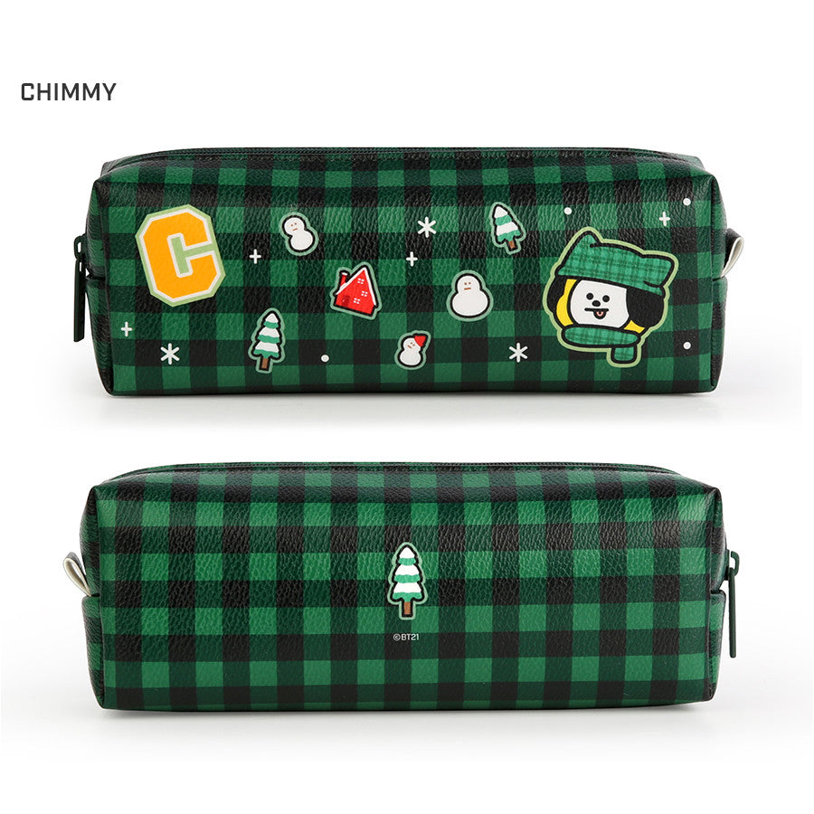 BT21 x Monopoly - Checkered C-Pocket Pencil Case