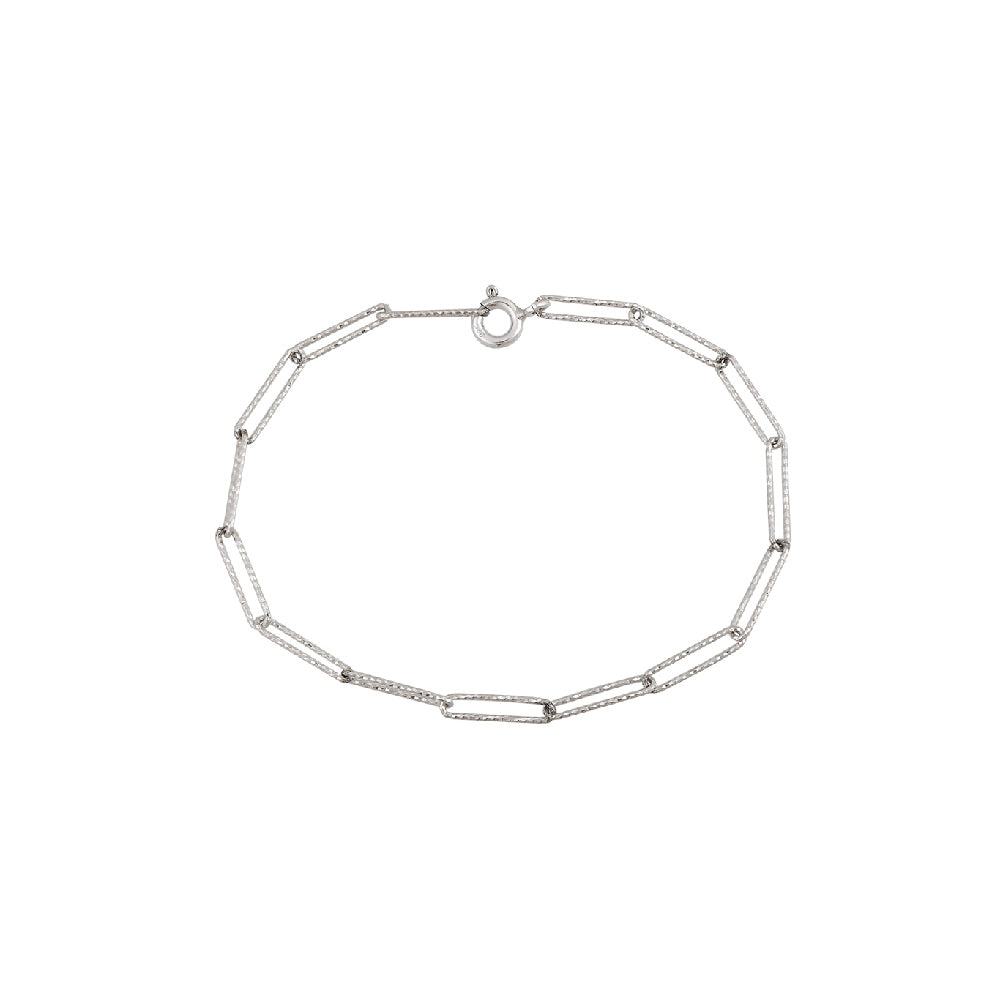 CLUE - Basic Clip Chain Silver Bracelet