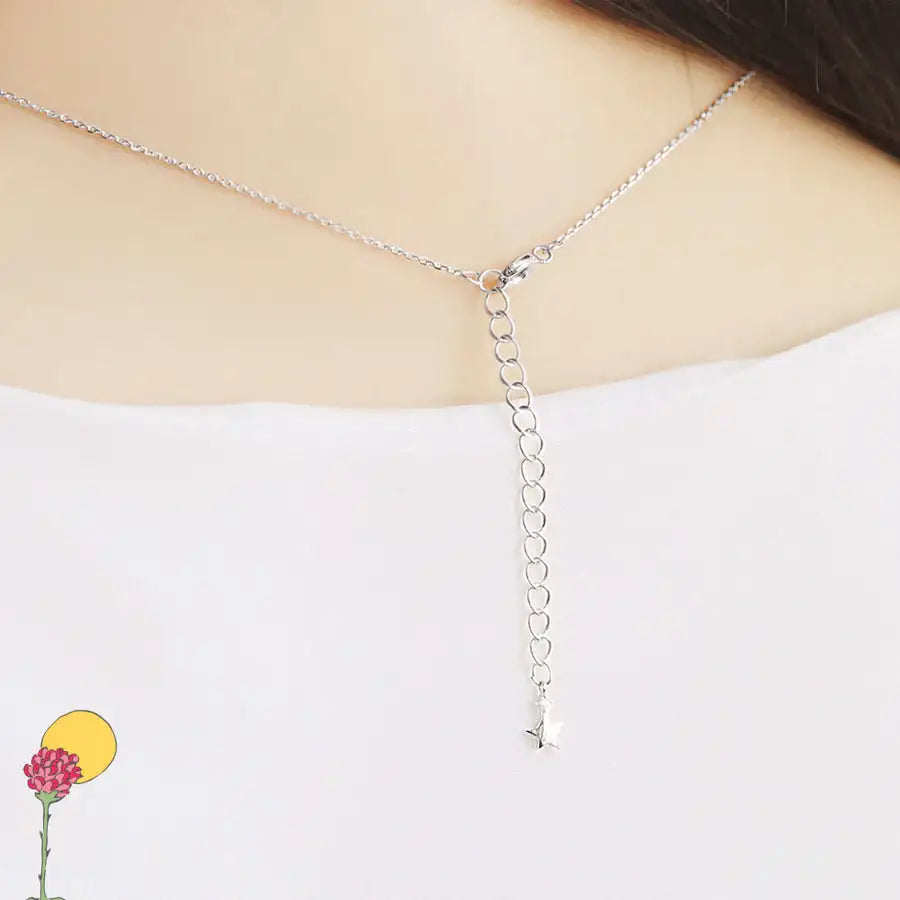 Le Petit Prince x OST - Le Petit Prince with The Moonlight Silver Necklace - OST - Accessories, Jewelry - Harumio