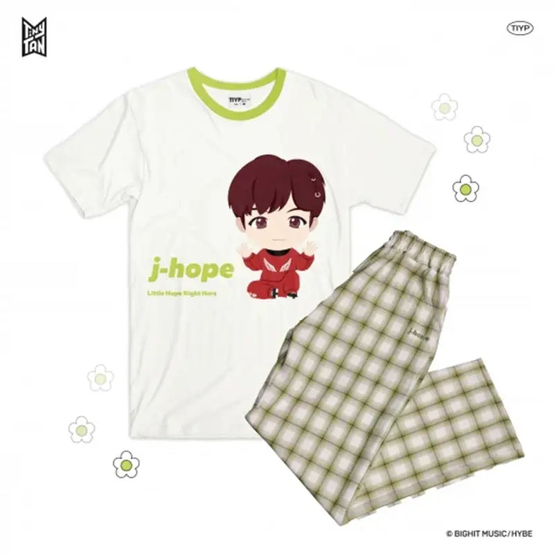BTS - TinyTAN x TIYP - Check Pajama - BTS - Clothing - Harumio