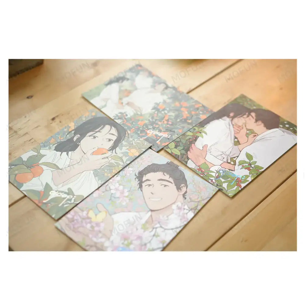 MOFUN x Bongchon Bride - Illustration Colored Paper (Random) - MOFUN x Bongchon Bride - Illustrated Colored Paper - Harumio