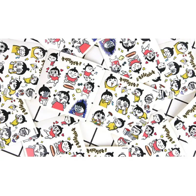 Don't Let Go of the Mental Rope - Set of 2 Cut-out Stickers - Webtoon Shop - Stickers - Harumio