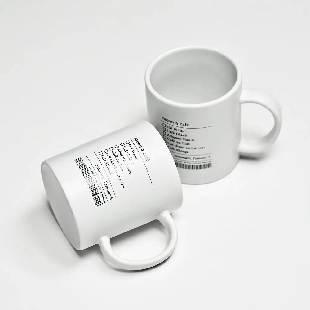 August8th - Menu A Cafe Mug (350ml) - August8th - Accessories - Harumio