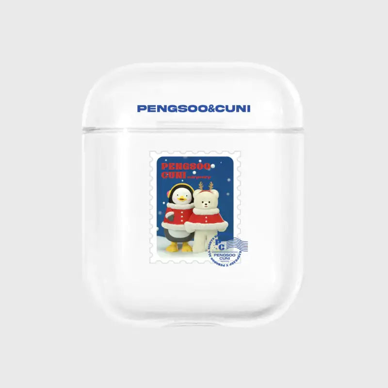 Earpearp x Pengsoo - Stamp Pengsoo and Cuni Airpods Clear Case - Earpearp x Pengsoo - Airpods Case - Harumio