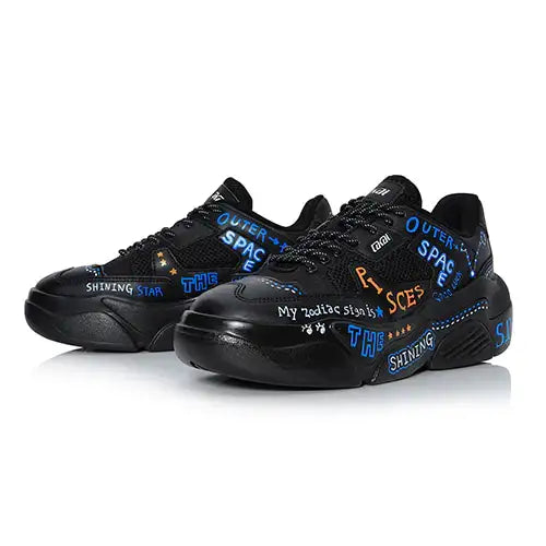 Lakai - Hati Graffiti Shoes - Black Constellation - Pisces - Lakai - Footwear - Harumio