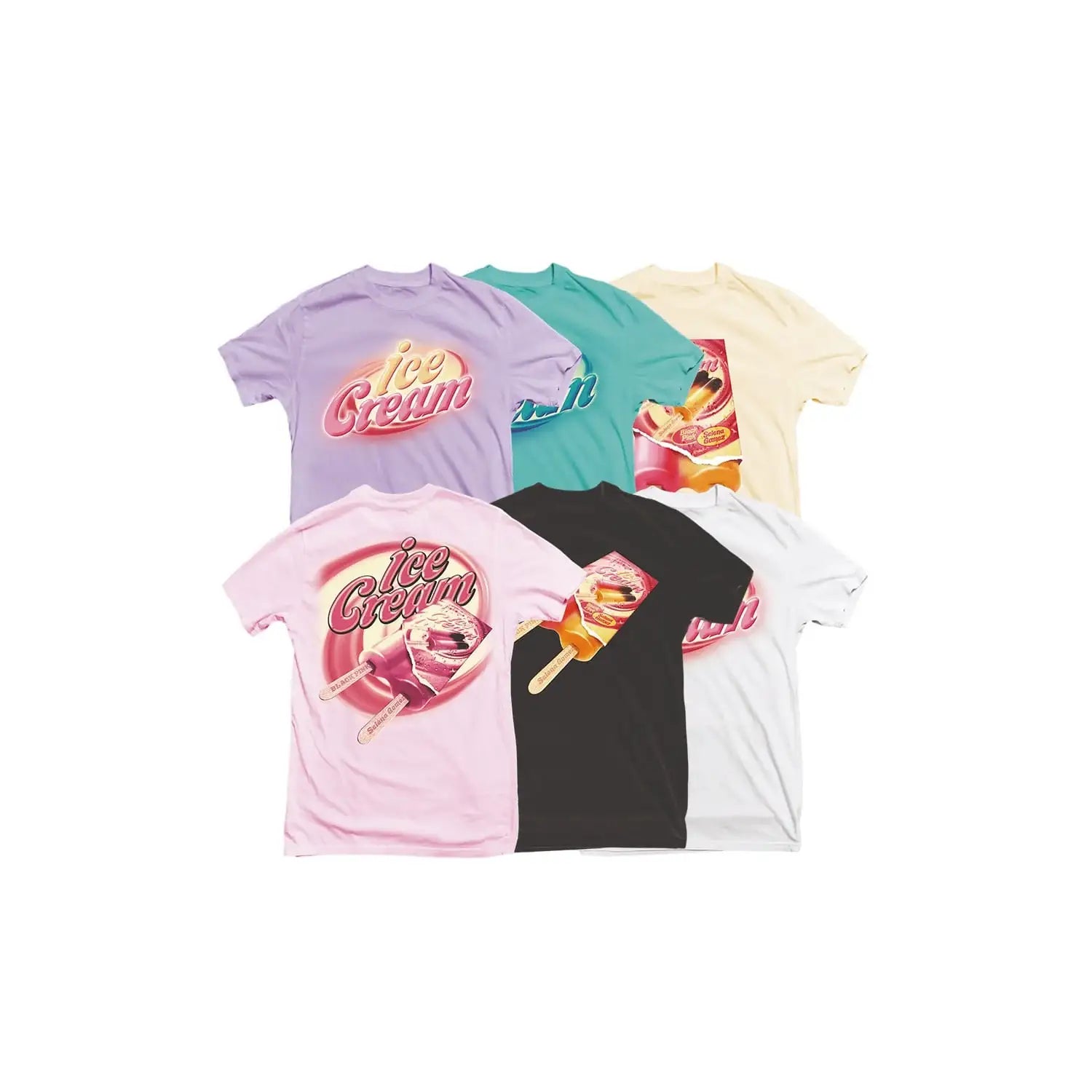BlackPink - Ice Cream Short Sleeve T-Shirt Type 1 - BlackPink - T-shirts - Harumio