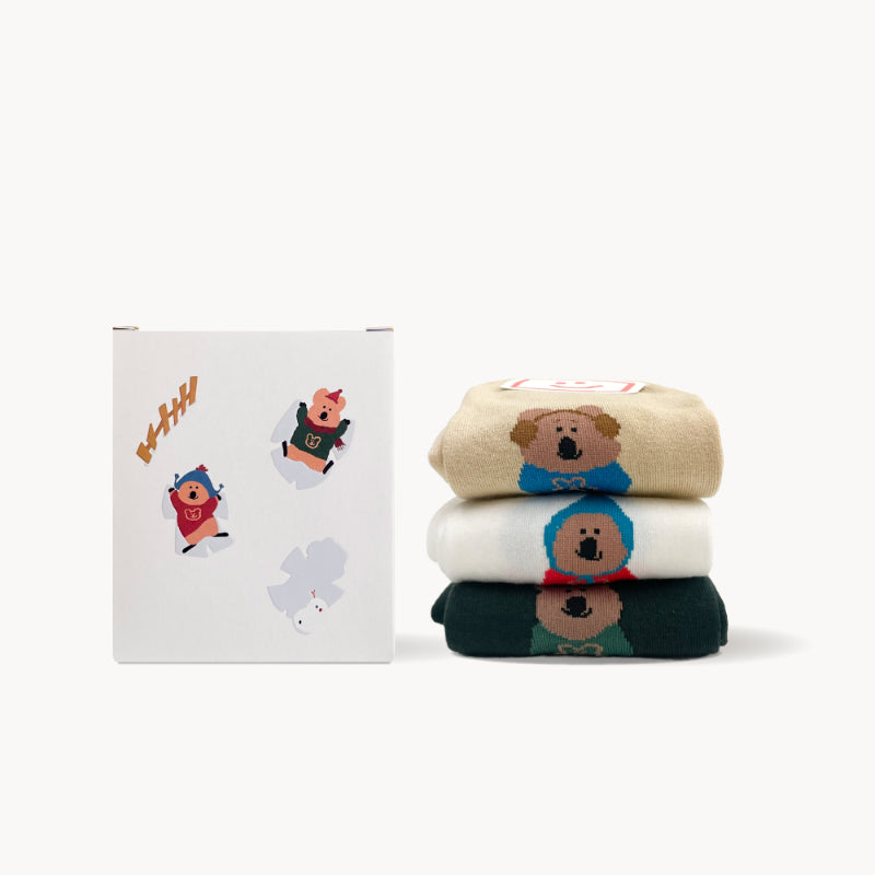 Dinotaeng - Quokka Trio Single Socks Package Set