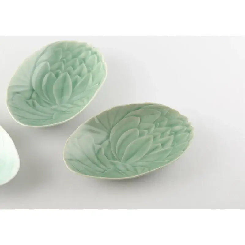 Chaora - Celadon Lotus Ellipse Bowl - Chaora - Tableware - Harumio