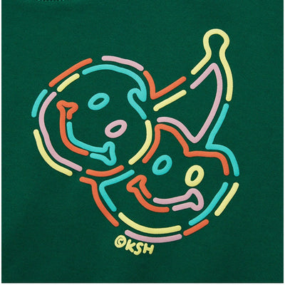 Kirsh - Doodle Cherry Spread Crop Sweatshirt