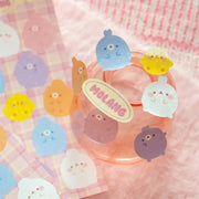 Molang - Pastel Hologram Seal Sticker - Molang - Decorative Stickers - Harumio