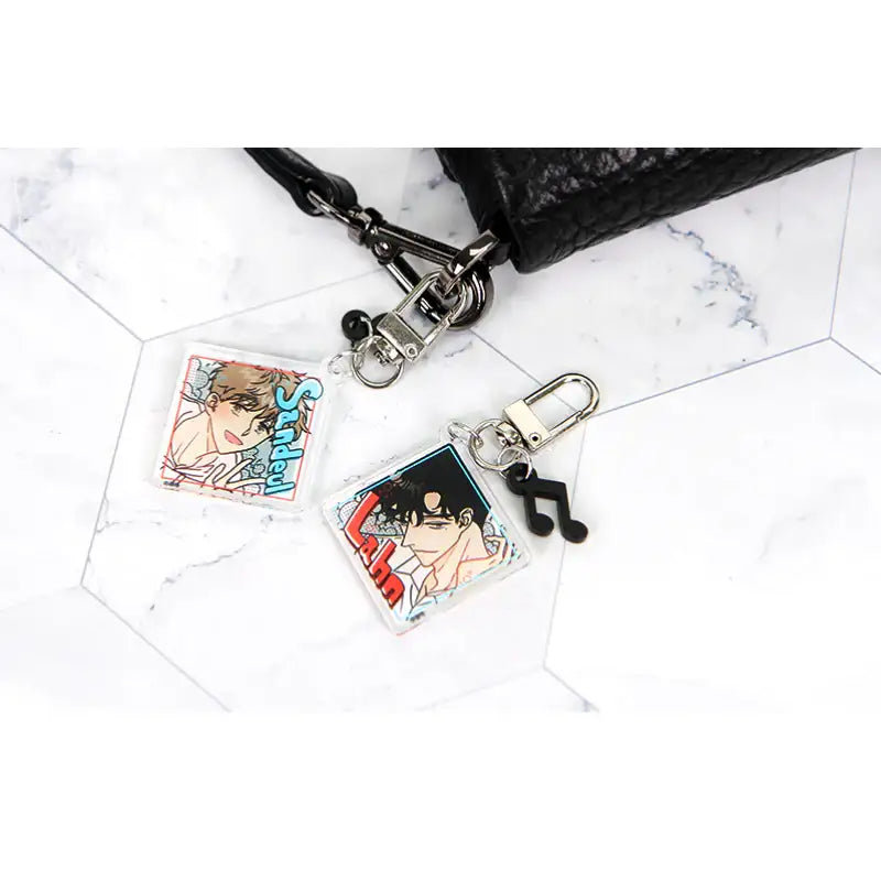 Kiss on the Piano - Acrylic Keyring - Webtoon Shop - Keyrings - Harumio