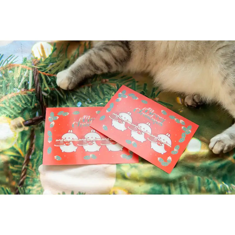 Molang - Lenticular Christmas Card - Molang - Lenticular Card - Harumio