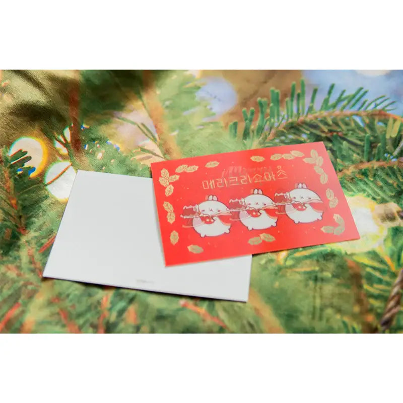 Molang - Lenticular Christmas Card - Molang - Lenticular Card - Harumio
