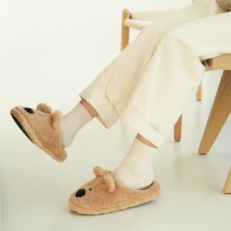Dinotaeng - Quokka Fluffy Slippers - Dinotaeng - Home Slipper - Harumio