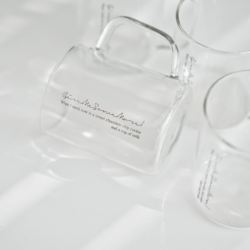 August8th - Some More Lettering Glass Mug (430ml)