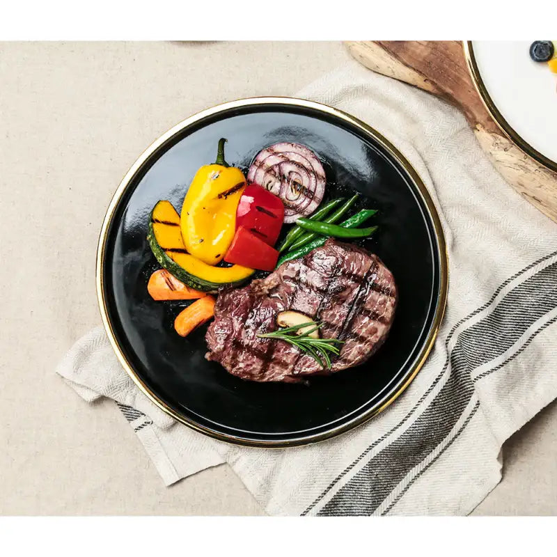 Chaora - Gold Rim Tray - Chaora - Tableware - Harumio