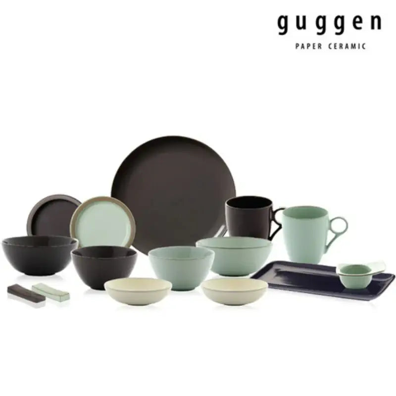 Neoflam - Guggen Paper Ceramic Tableware Set For 2 - Neoflam - Dinnerware sets - Harumio