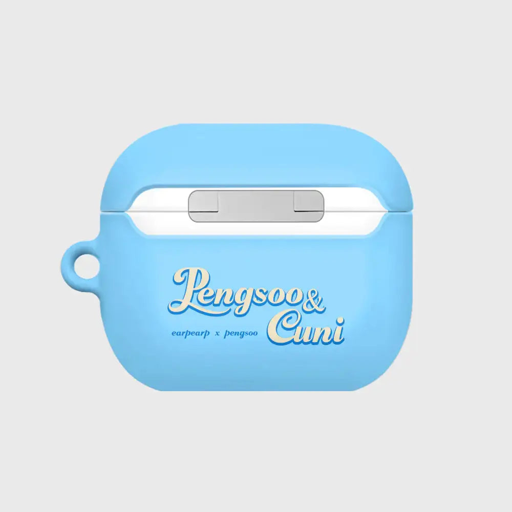 Earpearp x Pengsoo - Coffee and Donut AirPods Hard Case (Sky Blue) - Earpearp x Pengsoo - AirPods Case - Harumio