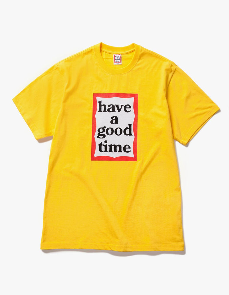 have a good time - Frame Short Sleeve T-shirt - Lemon