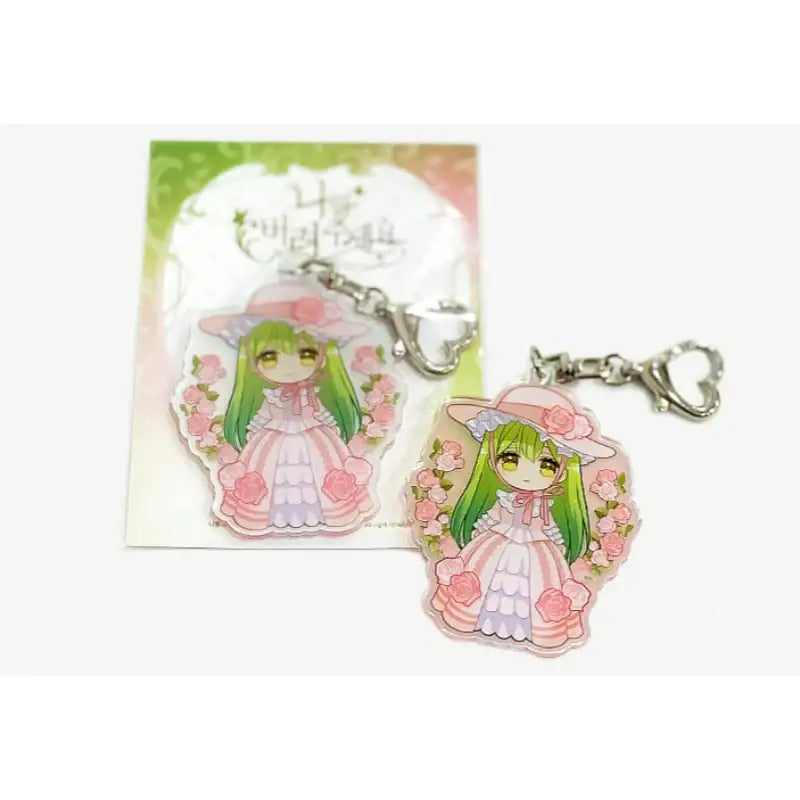 Please Throw Me Away - Hologram Acrylic Keyring - Daon Webtoon Store - Keyring - Harumio