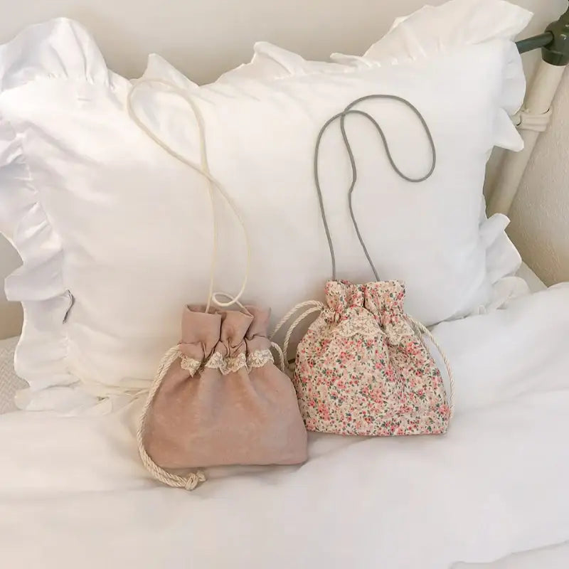 Ovuni - Lace Drawstring Bag - Ovuni - Bag - Harumio