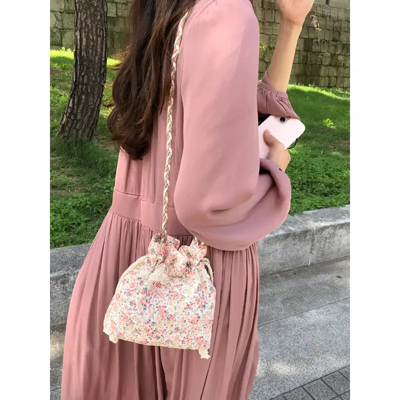 Ovuni - Lace Drawstring Bag - Ovuni - Bag - Harumio