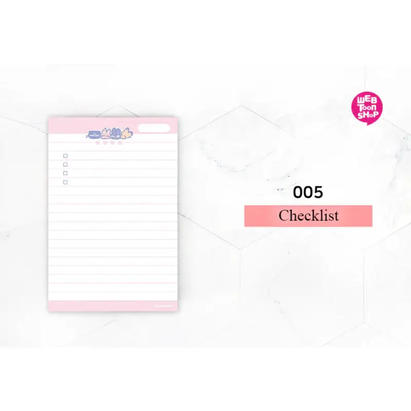 Love Contract Employee - Memo Pad - Webtoon Shop - Memo Pads - Harumio